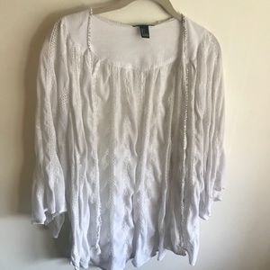 White Flowy Cover-Up